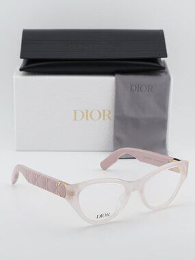 Dior LADY 95.22O B1I 4000 Cat Eye Eyeglasses 52mm - Shiny Pink